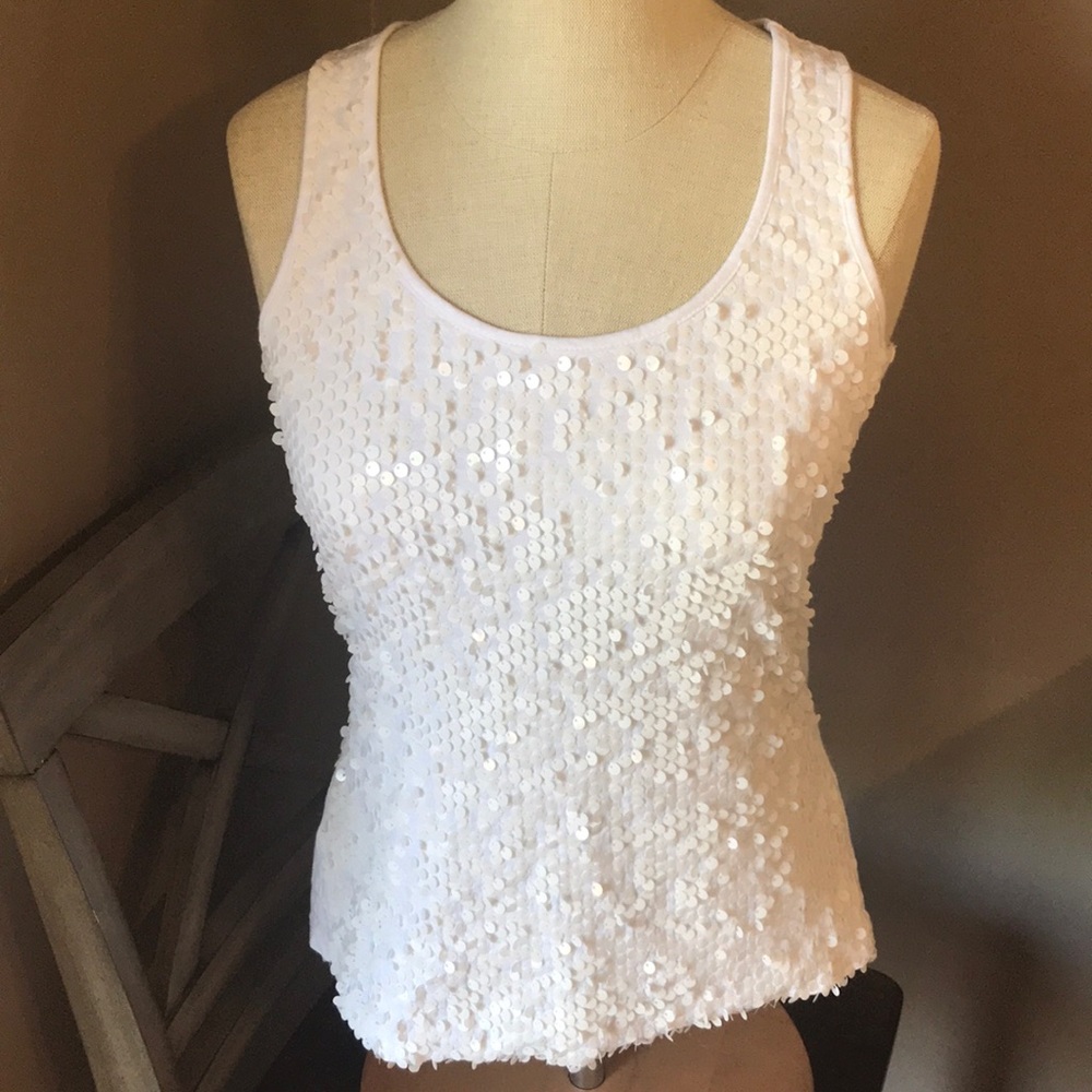 Sequin tank top